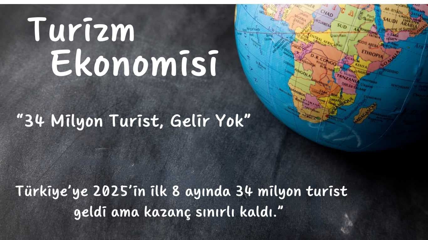 Türkiye’ye 2025’in İlk 8 Ayında 34 Milyon Turist Geldi: Sayılar Var, Kazanç Yok