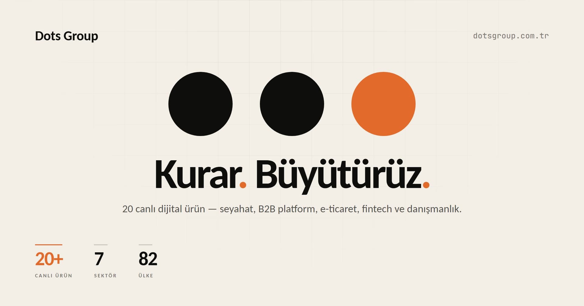 Dots Group — Kurar. Büyütürüz.