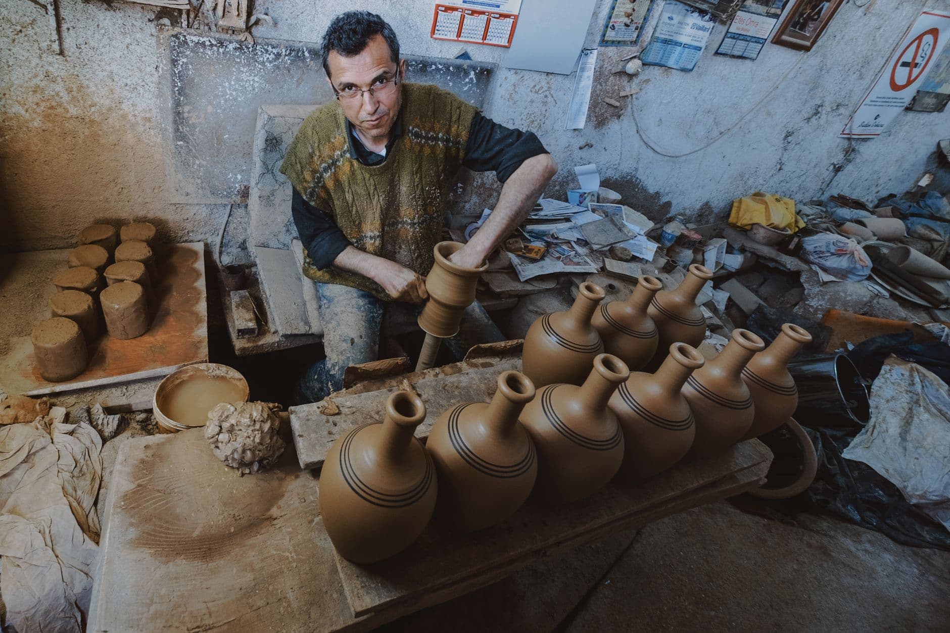 Nevşehir, Türkiye Kültür Yolu Festivali'nin 12. durağında çömlekçilik atölyesi düzenledi