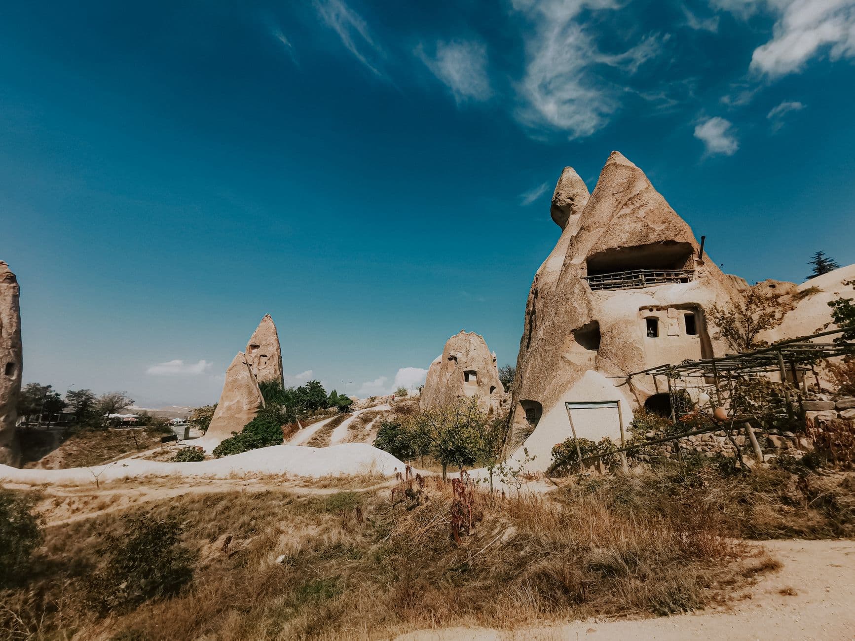 Kapadokya'da 5 peri bacasının restorasyonu son aşamaya ulaştı